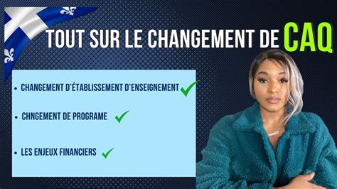 Comment éviter un refus suite à ta demande de changement de CAQ YouTube