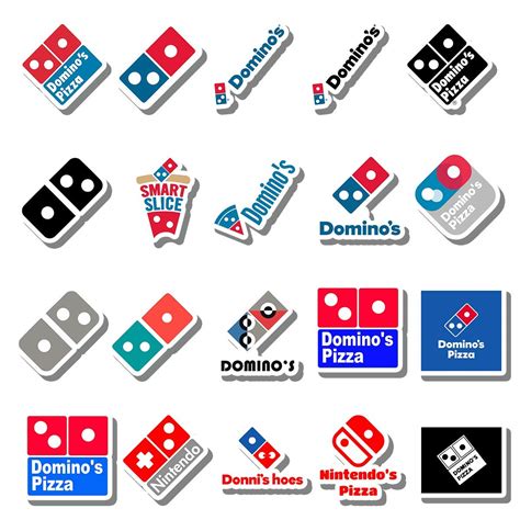 Buy 20 Pcs Stickers Pack Dominos Aesthetic Pizza Vinyl Logo Colorful