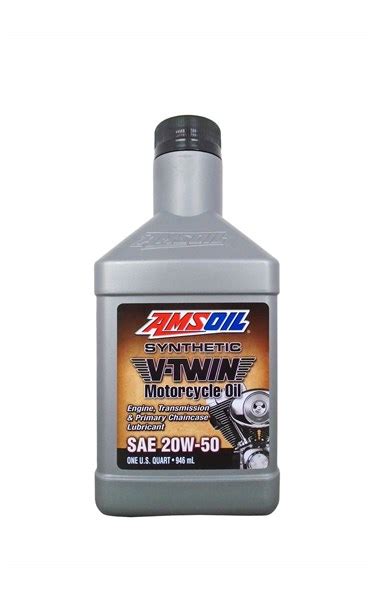 AMSOIL 20W-50 Synthetic V-Twin Motorcycle Oil
