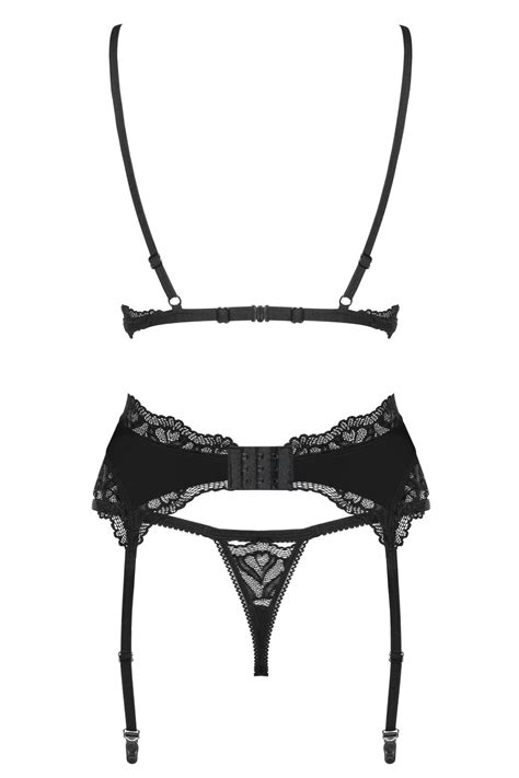 Conjunto De Lingerie Suti Cinto De Ligas E Tanga Os Womanizher