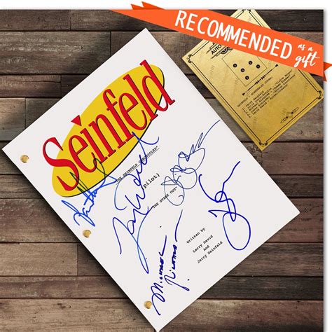 Seinfeld TV Show Signed Script Autograph Card Jerry Seinfeld | Etsy