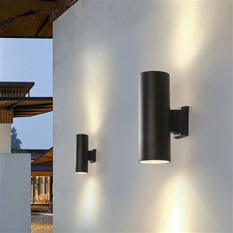 LED Up Down Light Cylinder Wall Sconce Exterior Lighting Chiuer