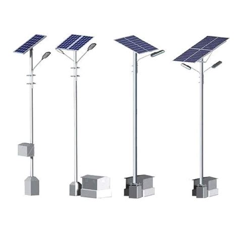 Steel Modular Solar Street Light Pole Thickness 3 8 Mm At ₹ 2500 In Sohna