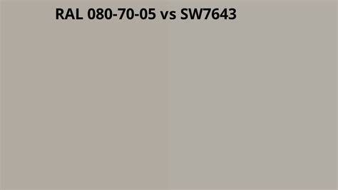 Ral 080 70 05 Vs Sw7643 Ral Colour Chart Uk