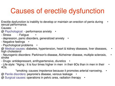 Erectile Dysfunction Impotence Ppt Download