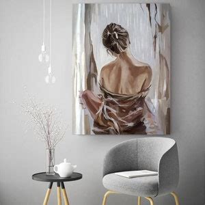 Naked Woman Painting Naked Woman Wall Art Bedroom Canvas Art Sensual Photo Wall Decor Sensual