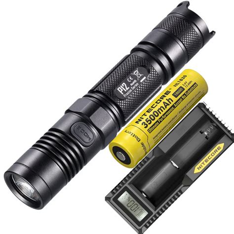 Tactical 18650 Flashlight NITECORE P12 Cree XM L2 U2 Led Max 1000