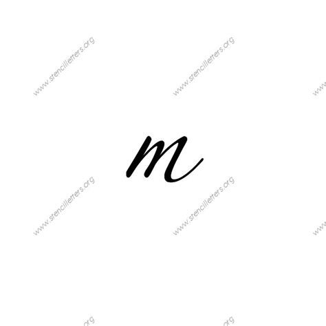 Script Cursive Uppercase And Lowercase Letter Stencils A Z 14 To 12 Inch