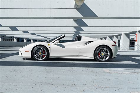 White Ferrari Spider