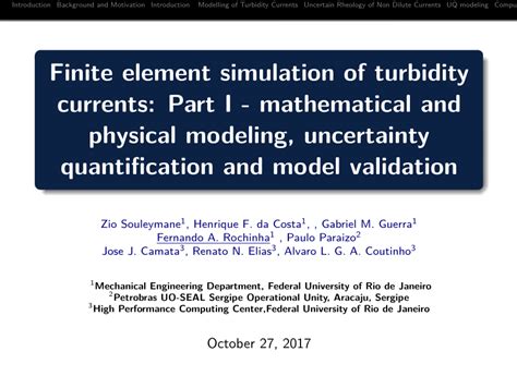 Pdf Finite Element Simulation Of Turbidity Currents Part I