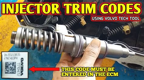 Penting Injector Trim Codes On Volvo Truck Volvo Tech Tool