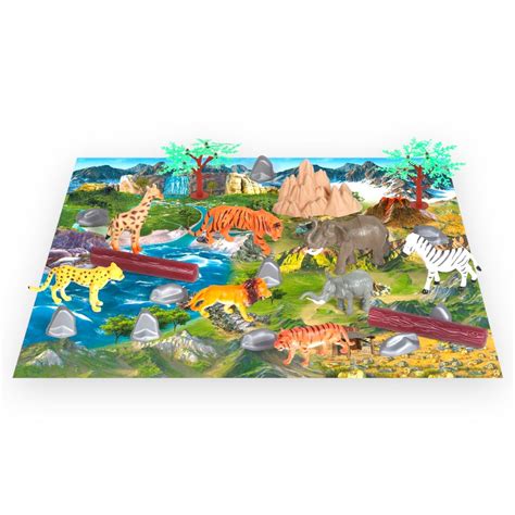 Animal World - Animal Models Set with Poster Mat - Toys for Boys | Shop ...