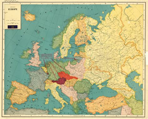 Variants And 1939 Map Of Europe Europe Map Map Europe | Images and ...