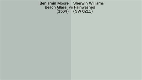 Benjamin Moore Beach Glass 1564 Vs Sherwin Williams Rainwashed Sw