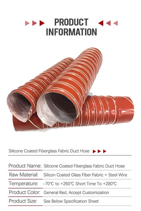 pu duct hose temperature resistant anti static anti mm fiberglass