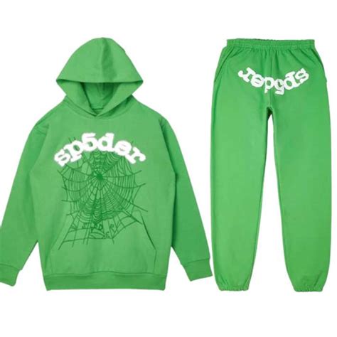 Green Sp5der Web worldwide Tracksuit – Spider Worldwide Clothing