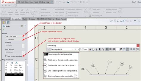 SOLIDWORKS Flag Note, what are they and how to add them