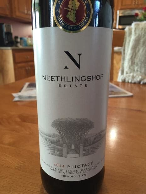 Neethlingshof Estate Pinotage South Africa Coastal Region