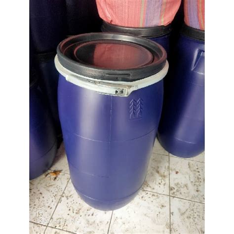 Jual Tong Biru Tong Sampah L L Lengkap Klem Besi Karet Seal Tong