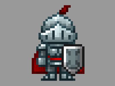 Knight Pixelart Pixel Art Characters Pixel Art Design Anime Pixel Art ...