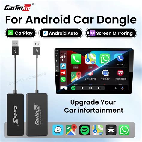 Carlinkit 3.0 อะแดปเตอร์ CarPlay ไร้สาย carlink ชุด Android Auto ไร้สาย ...