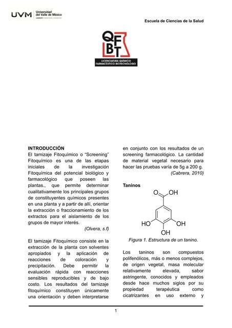 Reporte Pr Ctica Farmacognosia Chemnotes By Dm Udocz