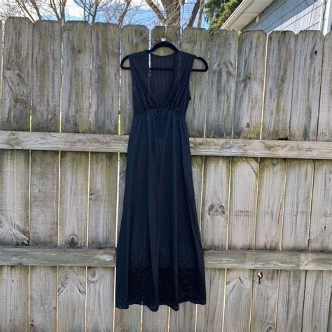 Vintage Lace Maxi Lingerie Dress In Gently Used Depop