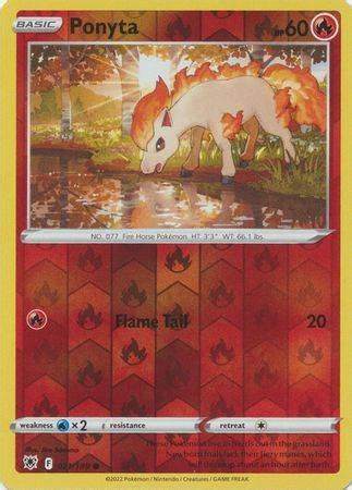 Ponyta Common Reverse Holo Playset