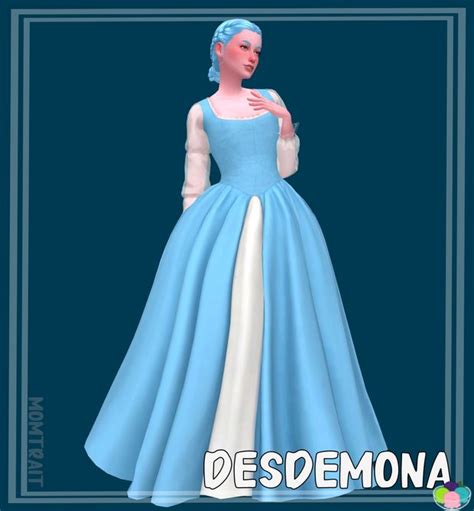 Desdemona Dress By Sifix Momtrait In Dress Sims Dresses