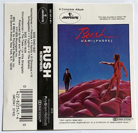 Rush - Hemispheres (Cassette) | Discogs