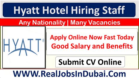 Hyatt Hotel Jobs In Dubai UAE 2025 RealJobs