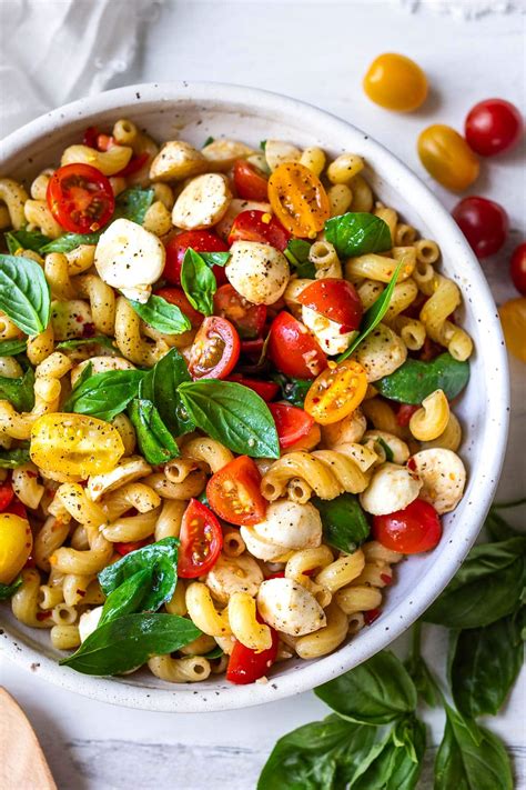 Caprese Pasta Salad Feast At Home Karinokada