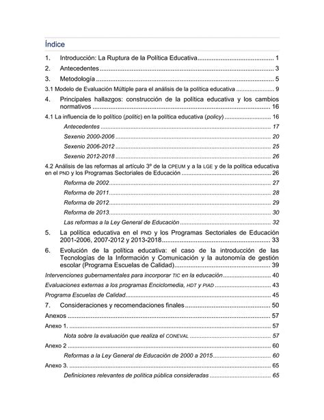 Evolucion De La Politica Educativa En Mexicopdf