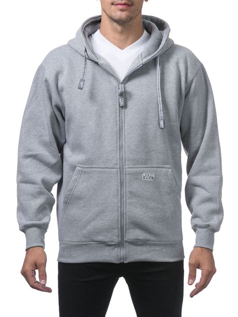 Pro Club Mens Heavyweight Full Zip Fleece Hoodie