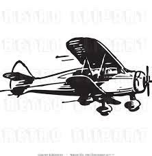 Biplane clipart black and white, Biplane black and white Transparent FREE for download on ...