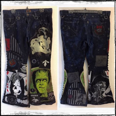 Horror Rock jeans by Chad Cherry! Distress horror movie punk rock jeans from Chad Cherry ...