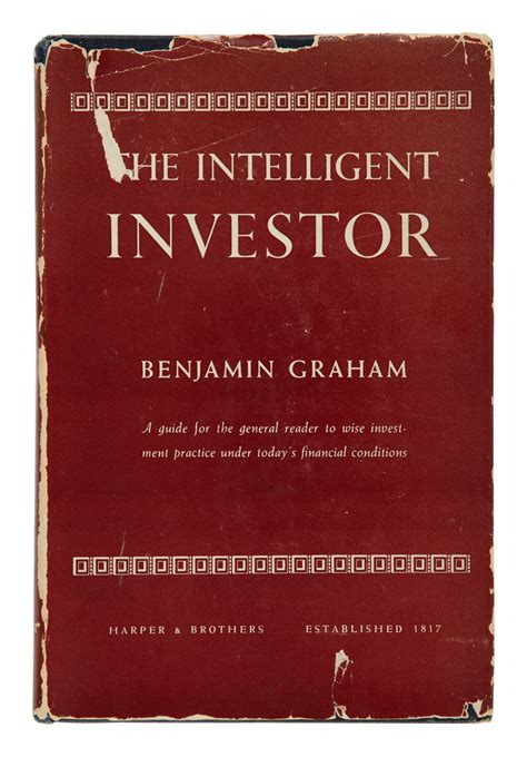 Graham Benjamin The Best Book On Investing Ever Written Signed By