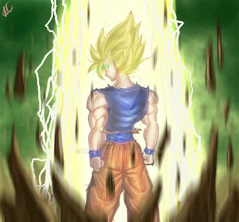 Goku Super Saiyan Transformation by kaze5115 on DeviantArt