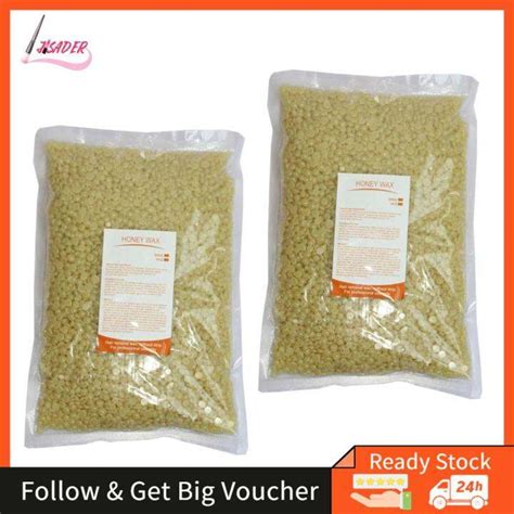 JISADER 2Bags Hard Wax Beads Bean Hair Removal Bikini Depilatory No Strip Pellet 1kg Lazada PH