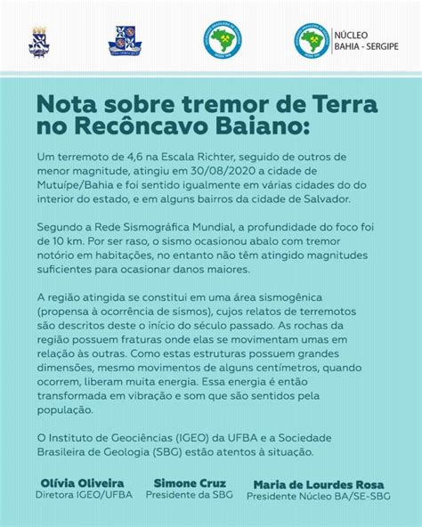 Tremor De Terra Na Bahia Foi Sentido Por Moradores De Cidades Veja