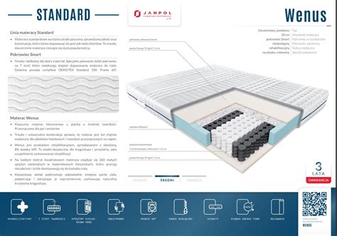 Janpol Wenus X X Materac Kieszeniowy Janpol Wenus