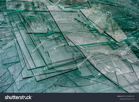 Broken Flat Glass Recyclable Container Stock Photo 2224488139