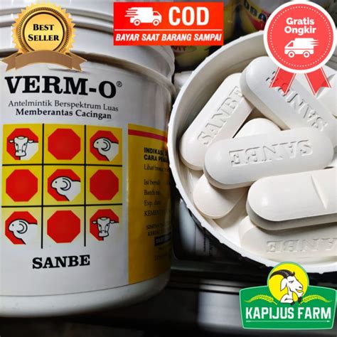 Jual Verm O Verm O Bolus Obat Cacing Sapi Kuda Kerbau Aman Untuk