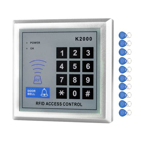 RFID Standalone Access Control Keypad 125KHz Card Reader Door Lock With