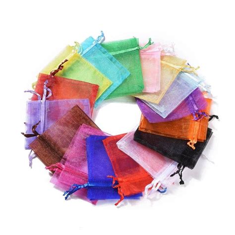 Pochettes En Organza Couleur Mixte 9x7cm X10 CreatistShop