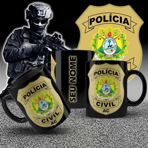 Caneca Personalizada Policia Civil Mercadolivre