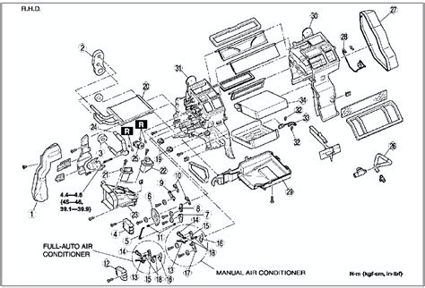 Mazda Service Manual A C Unit Disassembly Assembly Basic System