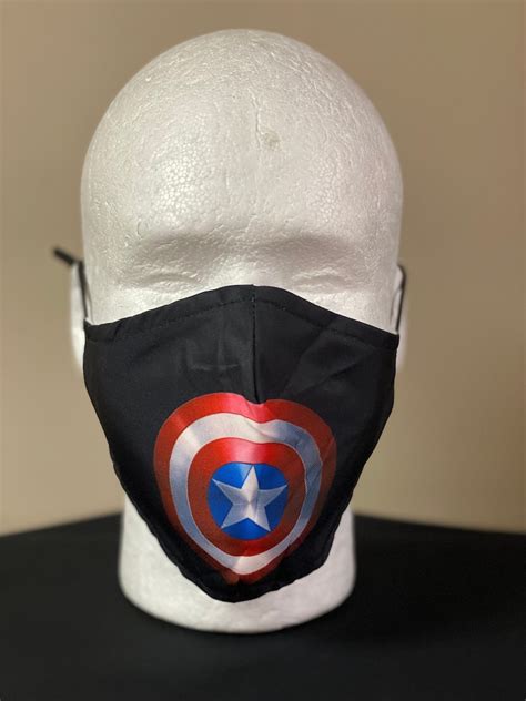 Captain America Face Mask | Etsy