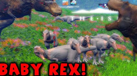 The Isle Rex Life Cycle Update Juvenile Sub Adult New Adult Skin Early Access Gameplay