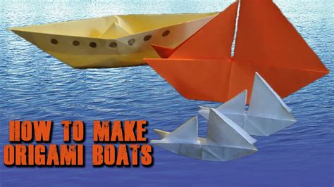 How To Make Origami Boats Youtube